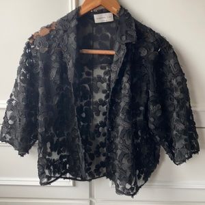 Boxy lace jacket